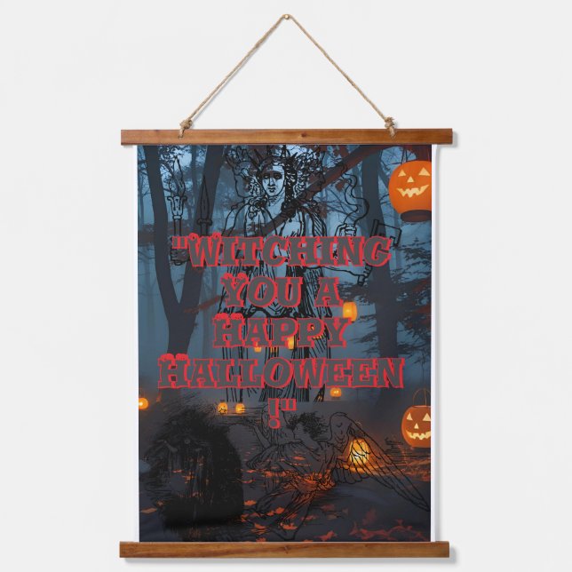 Halloween poster  hanging tapestry (Front)