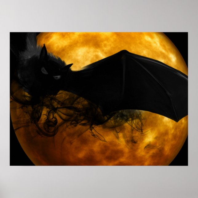 Halloween Poster-Scary Bat Poster (Front)