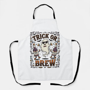 Halloween Potion Trick or Brew Vintage Engraved Hu Apron