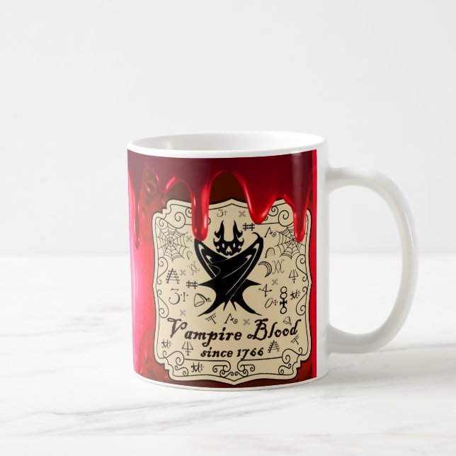 Halloween Potion Vampire Blood Coffee Mug, Cup (Right)