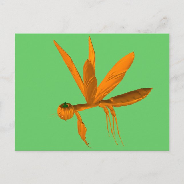 Halloween Praying Mantis Postcard (Front)