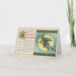 Halloween Precautions card
