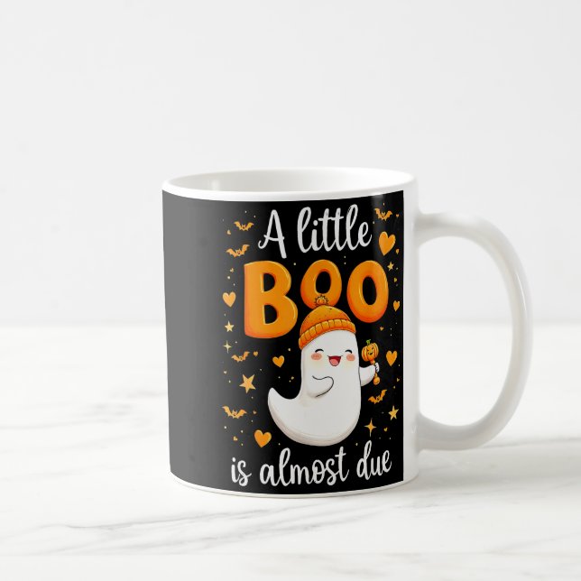 Halloween Pregnancy Announcement A Little Boo Is A Coffee Mug (Right)