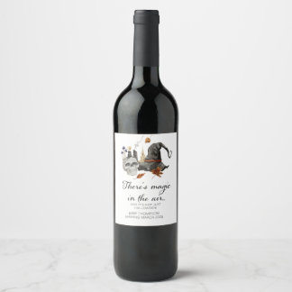 Halloween Pregnancy Announcement Grandparent to Be Wine Label