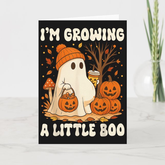 Halloween Pregnancy Announcement I'm Growing A Lit (Front)