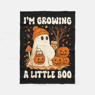 Halloween Pregnancy Announcement I'm Growing A Lit Fleece Blanket
