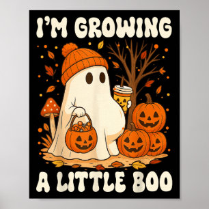 Halloween Pregnancy Announcement I'm Growing A Lit Poster