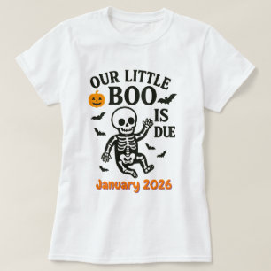 Halloween Pregnancy Baby Announcement Boo Is Due T-Shirt