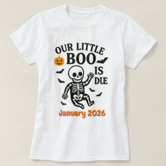 Halloween Pregnancy Baby Announcement Boo Is Due T-Shirt
