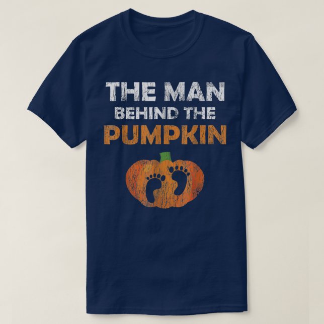 Halloween Pregnancy For Men Epecting Pumpkin Costu T-Shirt (Design Front)