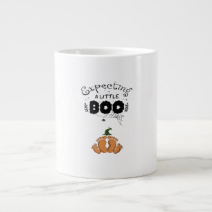 Halloween Pregnancy Mom To Be Expecting Little Boo Large Coffee Mug