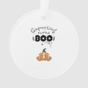Halloween Pregnancy Mom To Be Expecting Little Boo Ornament