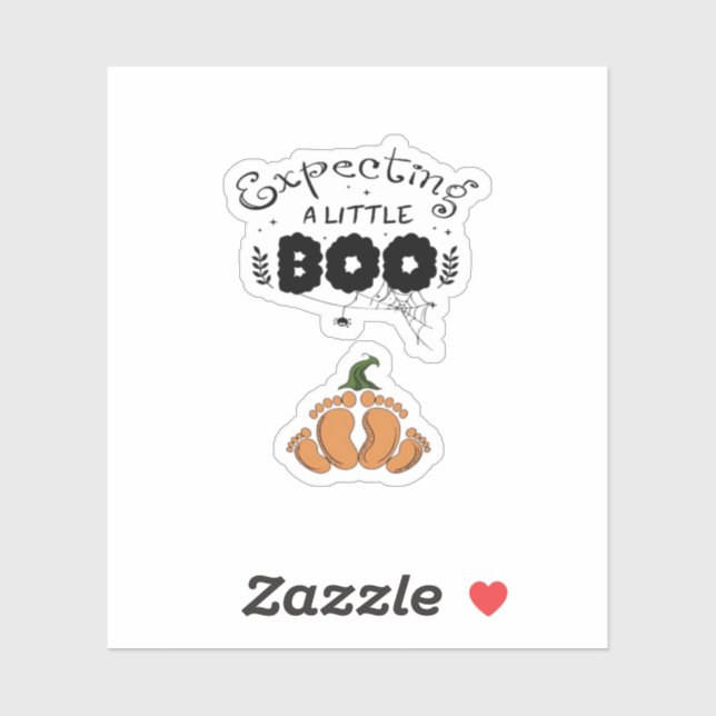 Halloween Pregnancy Mum To Be Expecting Little Boo (Sheet)