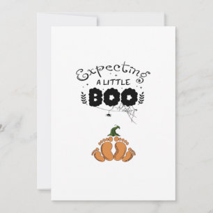Halloween Pregnancy Mum To Be Expecting Little Boo Holiday Card