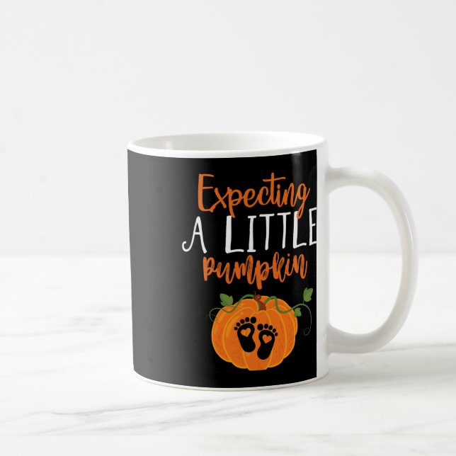 Halloween Pregnancy Mum To Be Expecting Little Pum Coffee Mug (Right)