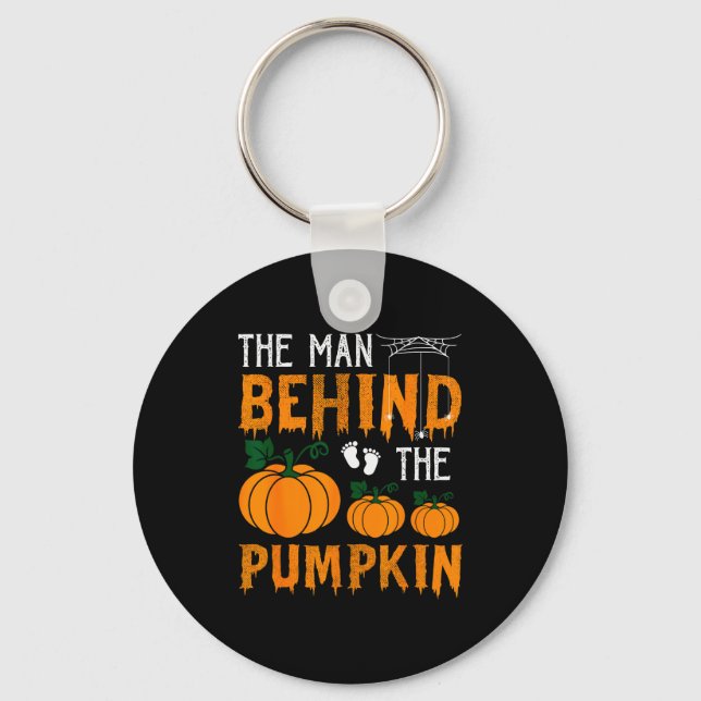 Halloween Pregnancy New Dad Mom The Man Behind The Key Ring (Front)