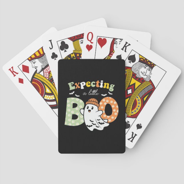 Halloween Pregnancy Pregnance Mum To Be Expecting  Playing Cards (Back)