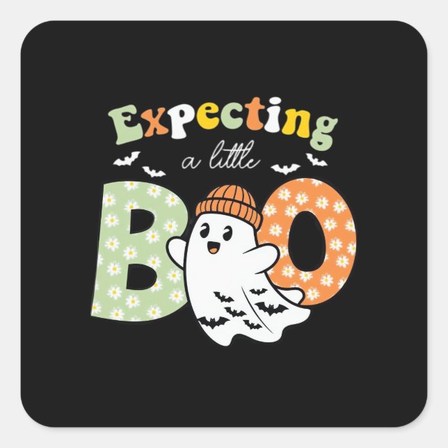 Halloween Pregnancy Pregnance Mum To Be Expecting  Square Sticker (Front)