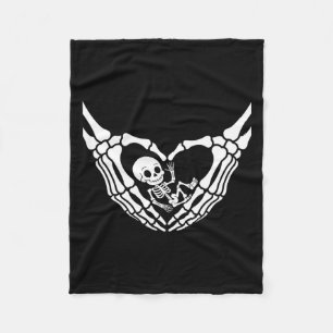 Halloween Pregnant Baby Skeleton Spooky Season New Fleece Blanket