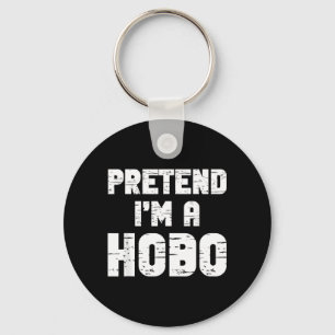 Halloween Pretend A Hobo Costume Funny Lazy Kids Key Ring