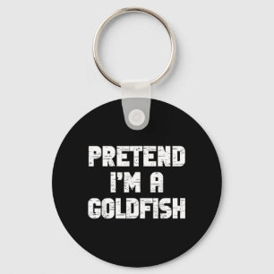 Halloween Pretend Goldfish Costume Lazy Kids Key Ring