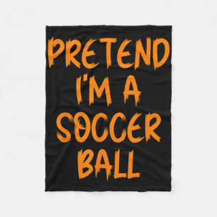 Halloween Pretend I'm A Soccer Ll Costume Lazy Adu Fleece Blanket