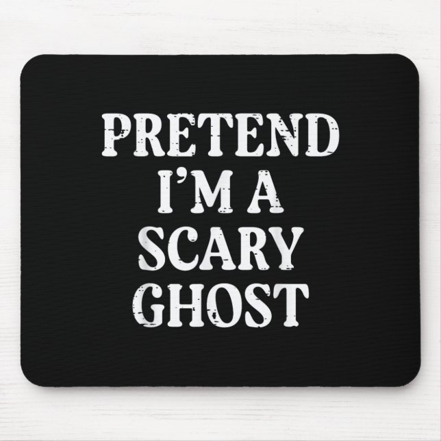 Halloween Pretend Scary Ghost Funny Costume Men Mouse Mat (Front)