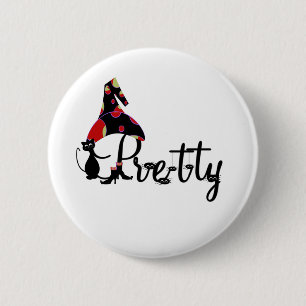 Halloween Pretty 6 Cm Round Badge