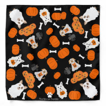 Halloween Print Bandanna