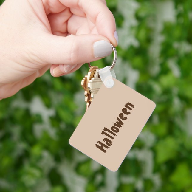 Halloween Print Name text Keys Keychains/Lanyards  Key Ring (Hand)