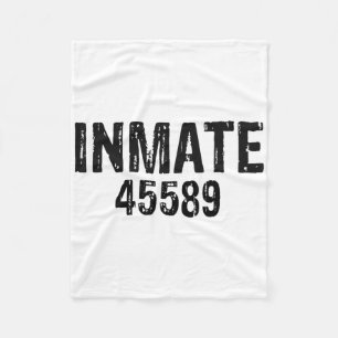 Halloween Prisoner Jail Inmate Costume Fleece Blanket