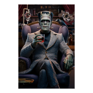 Halloween Profile Pic, Frankenstein Monster  Poster