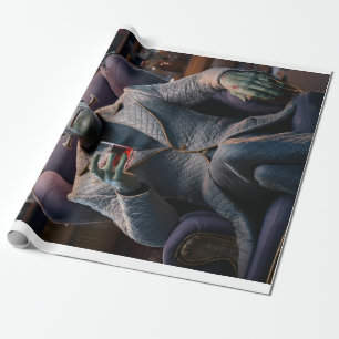 Halloween Profile Pic, Frankenstein Monster  Wrapping Paper