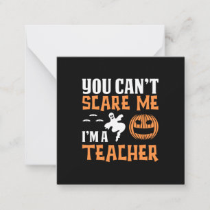 Halloween Proud I Am A Teacher Birthday Card