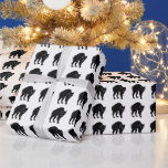 Halloween Prowling Black Cat Silhouette Drawing Wrapping Paper<br><div class="desc">Gift Giving Package Wrapping Paper Long Sheet Roll printed with a Halloween Prowling Black Cat Silhouette Drawing hand drawn graphic artwork drawing design illustration by TheFabricSeal print on demand shop at Zazzle.com #ZazzleMade ©️Original. https://www.zazzle.com/store/thefabricseal This Halloween classic looking vintage yet modern contemporary simple minimalist style art piece features a spooky...</div>