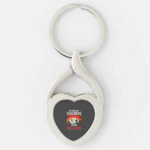 Halloween Psychology Teacher Loves Brains Horror Key Ring