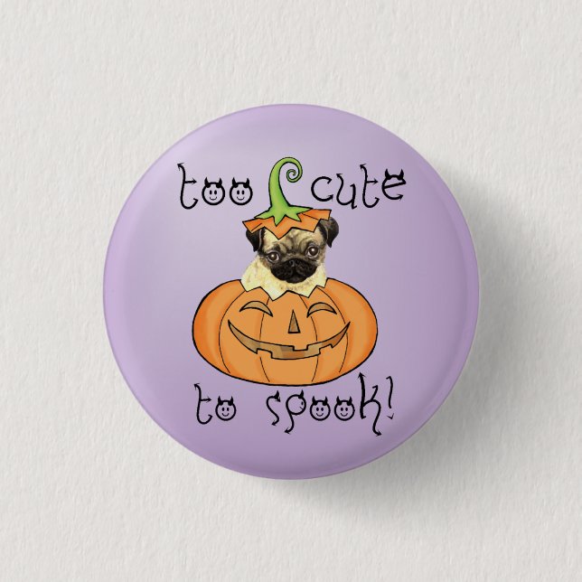 Halloween Pug 3 Cm Round Badge (Front)