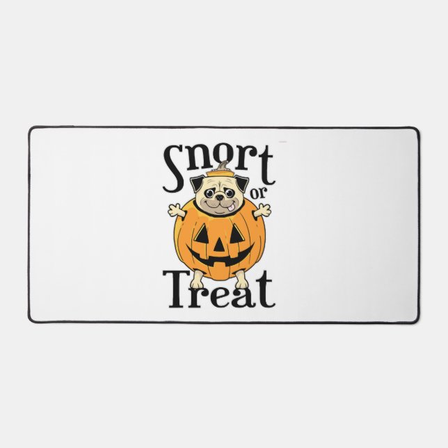 Halloween Pug Desk Mat (Front)