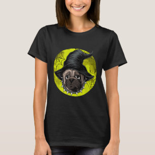 Halloween Pug Dog Lovers Pumpkin Grunge Jack O Lan T-Shirt