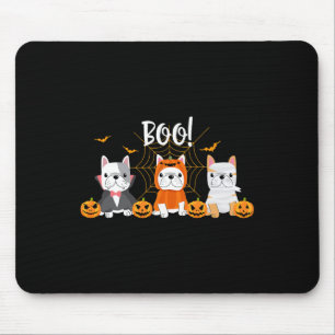 Halloween Pug Dogs Cute French Bulldog Lover Mouse Mat