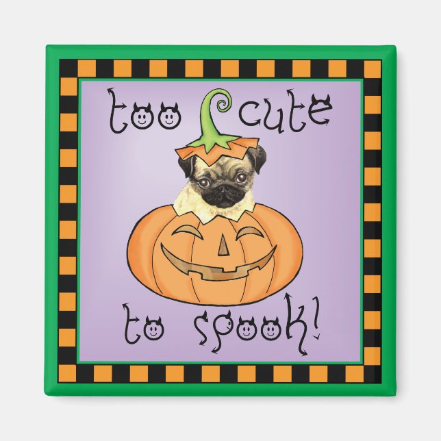 Halloween Pug Magnet (Front)