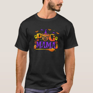 Halloween Pug Mama Spooky Pug Lover Mum Trick Or T T-Shirt