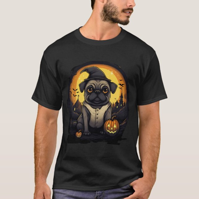 Halloween Pug pappy T-Shirt (Front)