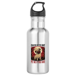 Halloween Pug Shirt with Spooky Graveyard Vintage 532 Ml Water Bottle