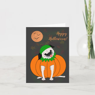 Halloween Pug: Spooky Greeting Card