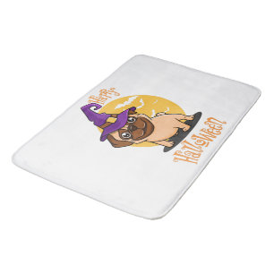 Halloween Puggy Bath Mat