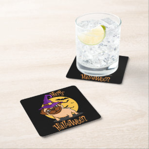 Halloween Puggy Coasters