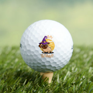 Halloween Puggy Golf Balls