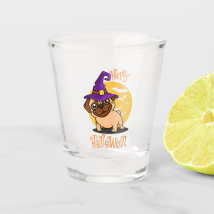 Halloween Puggy Shot Glass