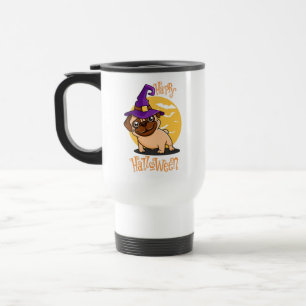 Halloween Puggy Travel Mug